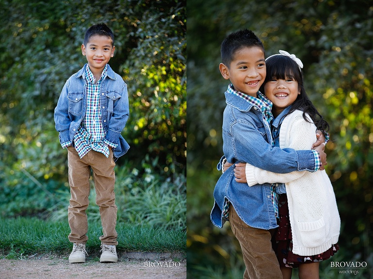 Kids hugging each other