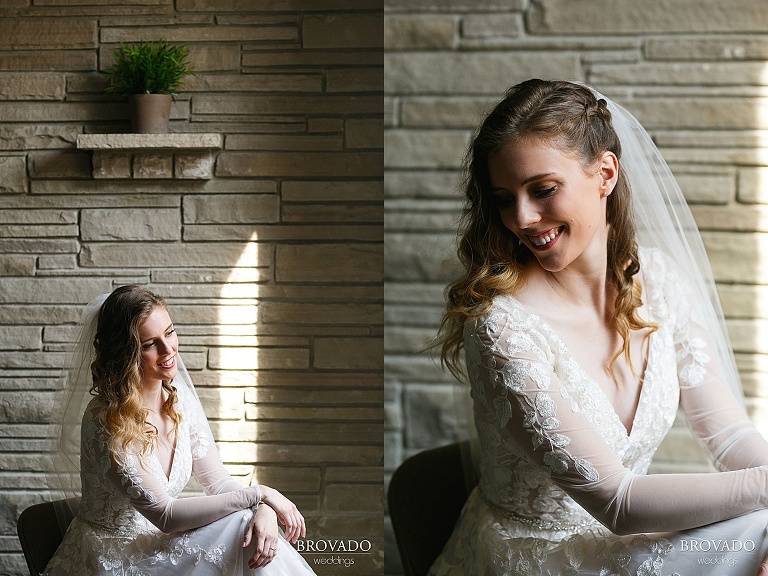Soft and sunny bridal portraits