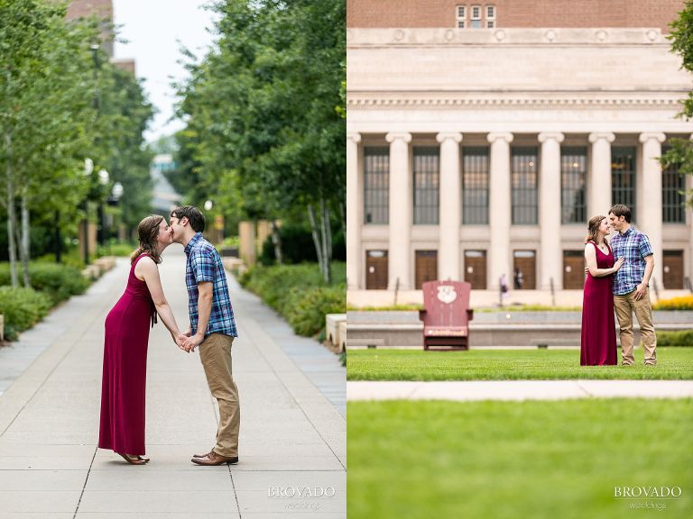 Cute candid engagement