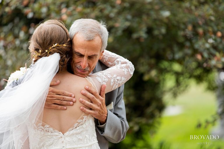 Father of the bride first look