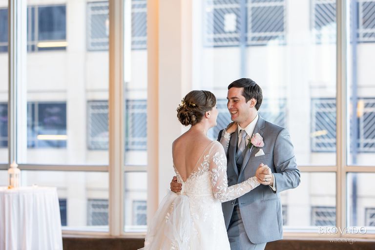 Bride and groom's first dance