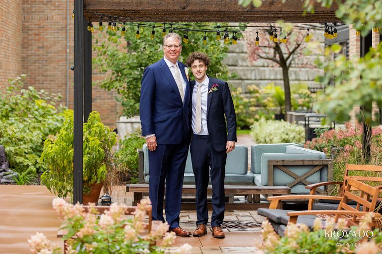 Groom Alex and his son