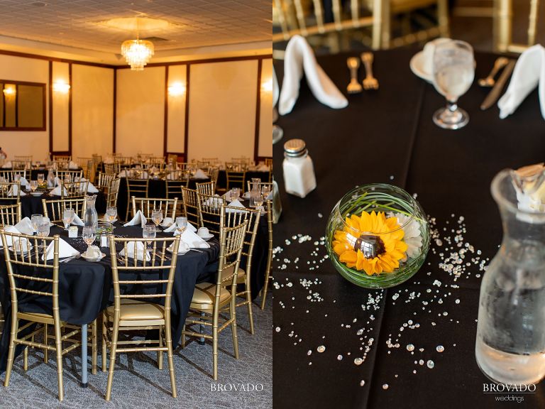 Sunflower table decoration